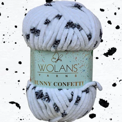 Wolans Bunny Confetti zsenília, plüss fonal - 1 -