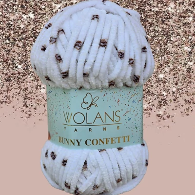 Wolans Bunny Confetti zsenília, plüss fonal - 2 -