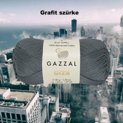 Grafit szürke színű Gazzal Giza fonal