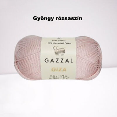 Gyöngy rózsaszín színű Gazzal Giza fonal
