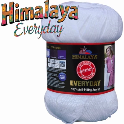 Himalaya Everyday 100 % Anti Pilling akril fonal - 70001 -Fehér