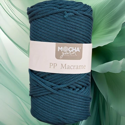 3 mm makramé fonal Olajzöld színben - Mocha –