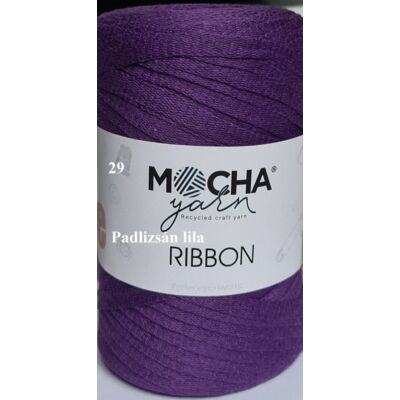 Ribbon padlizsán lila színű szalagfonal