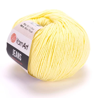 YarnArt Jeans amigurumi fonal - 67 - Vanília sárga