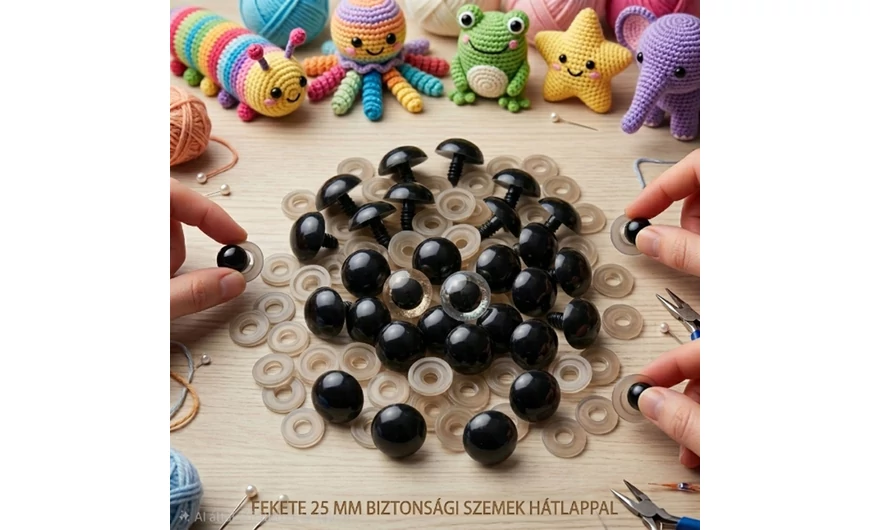 25mm biztonsági szem amigurumi figurákhoz