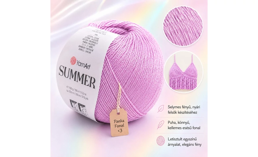 Készülj a nyárra a Panka Fonal új kedvenceivel: YarnArt Summer Dream és Summer fonalak!