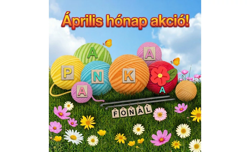 Áprilisi fonal akciók és tavaszi kiárusítás - Panka Fonal